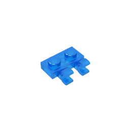 GDS-816 - Plate Special 1 x 2 with Clips Horizontal [Thick U-Clips]