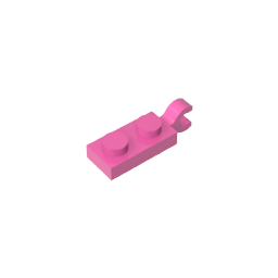 GDS-817 - Plate Special 1 x 2 with Clip Horizontal on End