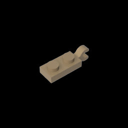 GDS-817 - Plate Special 1 x 2 with Clip Horizontal on End