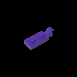 GDS-817 - Plate Special 1 x 2 with Clip Horizontal on End