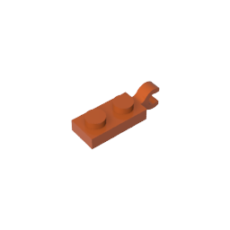 GDS-817 - Plate Special 1 x 2 with Clip Horizontal on End