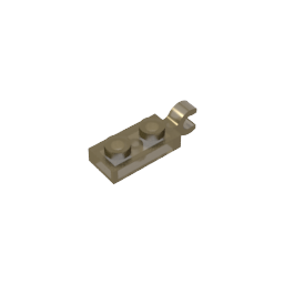 GDS-817 - Plate Special 1 x 2 with Clip Horizontal on End
