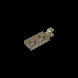 GDS-817 - Plate Special 1 x 2 with Clip Horizontal on End