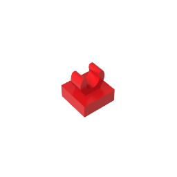 GDS-818 - Tile Special 1 x 1 with Clip with Rounded Edges