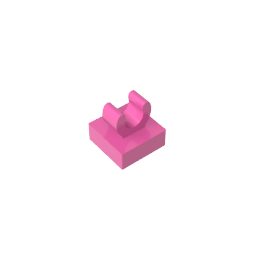 GDS-818 - Tile Special 1 x 1 with Clip with Rounded Edges
