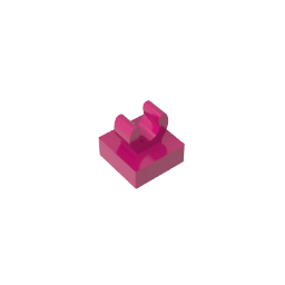 GDS-818 - Tile Special 1 x 1 with Clip with Rounded Edges