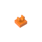 GDS-818 - Tile Special 1 x 1 with Clip with Rounded Edges