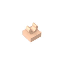 GDS-818 - Tile Special 1 x 1 with Clip with Rounded Edges