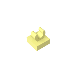 GDS-818 - Tile Special 1 x 1 with Clip with Rounded Edges