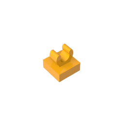 GDS-818 - Tile Special 1 x 1 with Clip with Rounded Edges