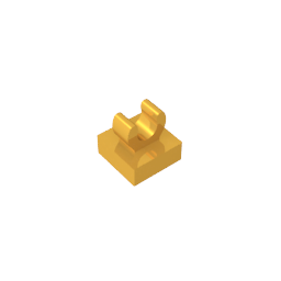 GDS-818 - Tile Special 1 x 1 with Clip with Rounded Edges