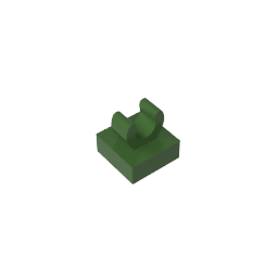 GDS-818 - Tile Special 1 x 1 with Clip with Rounded Edges