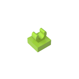 GDS-818 - Tile Special 1 x 1 with Clip with Rounded Edges