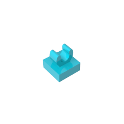 GDS-818 - Tile Special 1 x 1 with Clip with Rounded Edges