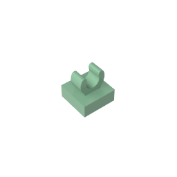 GDS-818 - Tile Special 1 x 1 with Clip with Rounded Edges