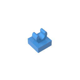 GDS-818 - Tile Special 1 x 1 with Clip with Rounded Edges