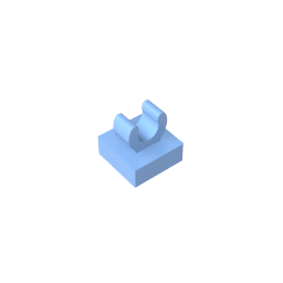 GDS-818 - Tile Special 1 x 1 with Clip with Rounded Edges