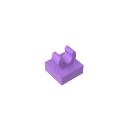 GDS-818 - Tile Special 1 x 1 with Clip with Rounded Edges