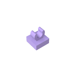 GDS-818 - Tile Special 1 x 1 with Clip with Rounded Edges