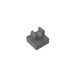 GDS-818 - Tile Special 1 x 1 with Clip with Rounded Edges