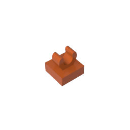 GDS-818 - Tile Special 1 x 1 with Clip with Rounded Edges