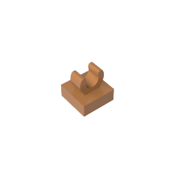 GDS-818 - Tile Special 1 x 1 with Clip with Rounded Edges