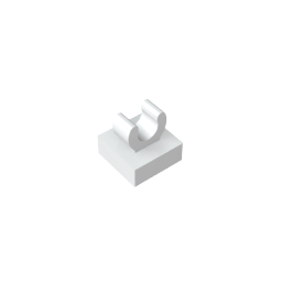 GDS-818 - Tile Special 1 x 1 with Clip with Rounded Edges