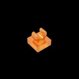 GDS-818 - Tile Special 1 x 1 with Clip with Rounded Edges