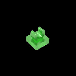 GDS-818 - Tile Special 1 x 1 with Clip with Rounded Edges