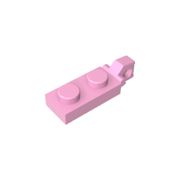 GDS-820 - Hinge Plate 1 x 2 Locking with 1 Finger On End, without Groove