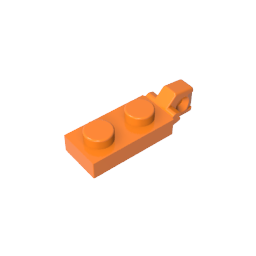 GDS-820 - Hinge Plate 1 x 2 Locking with 1 Finger On End, without Groove