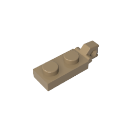 GDS-820 - Hinge Plate 1 x 2 Locking with 1 Finger On End, without Groove