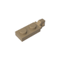 GDS-820 - Hinge Plate 1 x 2 Locking with 1 Finger On End, without Groove