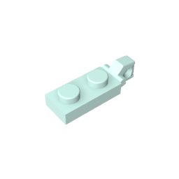 GDS-820 - Hinge Plate 1 x 2 Locking with 1 Finger On End, without Groove