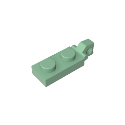 GDS-820 - Hinge Plate 1 x 2 Locking with 1 Finger On End, without Groove