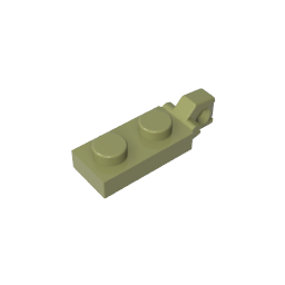 GDS-820 - Hinge Plate 1 x 2 Locking with 1 Finger On End, without Groove
