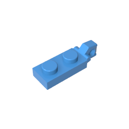 GDS-820 - Hinge Plate 1 x 2 Locking with 1 Finger On End, without Groove
