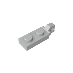 GDS-820 - Hinge Plate 1 x 2 Locking with 1 Finger On End, without Groove