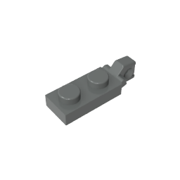 GDS-820 - Hinge Plate 1 x 2 Locking with 1 Finger On End, without Groove
