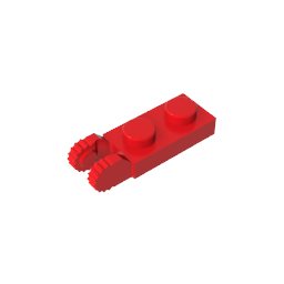 GDS-821 - Hinge Plate 1 x 2 Locking with 2 Fingers On End, with Groove