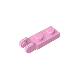 GDS-821 - Hinge Plate 1 x 2 Locking with 2 Fingers On End, with Groove