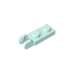 GDS-821 - Hinge Plate 1 x 2 Locking with 2 Fingers On End, with Groove