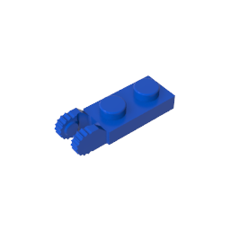 GDS-821 - Hinge Plate 1 x 2 Locking with 2 Fingers On End, with Groove