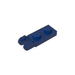 GDS-821 - Hinge Plate 1 x 2 Locking with 2 Fingers On End, with Groove