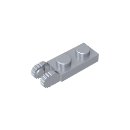 GDS-821 - Hinge Plate 1 x 2 Locking with 2 Fingers On End, with Groove