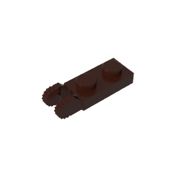 GDS-821 - Hinge Plate 1 x 2 Locking with 2 Fingers On End, with Groove