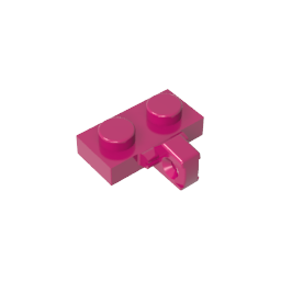 GDS-822 - Hinge Plate 1 x 2 Locking with 1 Finger on Side, without Groove