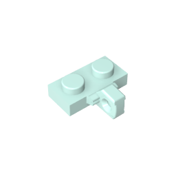 GDS-822 - Hinge Plate 1 x 2 Locking with 1 Finger on Side, without Groove