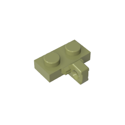 GDS-822 - Hinge Plate 1 x 2 Locking with 1 Finger on Side, without Groove