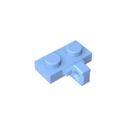 GDS-822 - Hinge Plate 1 x 2 Locking with 1 Finger on Side, without Groove